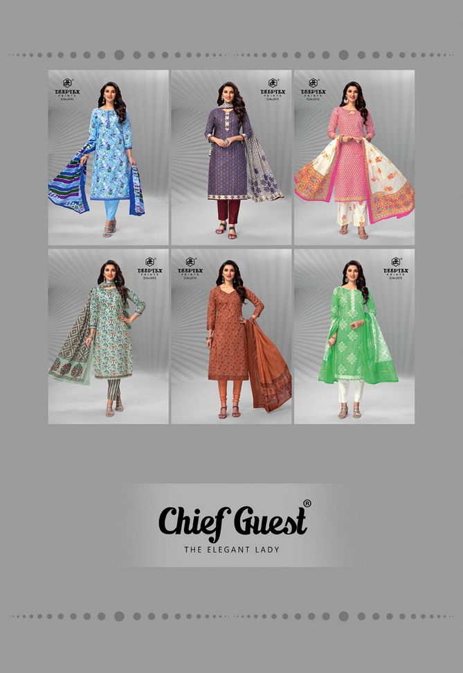 Chief Guest Vol 33 By Deeptex Premium Printed Cotton Dress Material Wholesale Online
